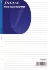 Filofax A5 white ruled notepaper refill - Book