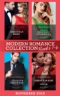 Modern Romance November 2019 Books 1-4 : His Contract Christmas Bride (Conveniently Wed!) / Confessions of a Pregnant Cinderella / the Italian's Christmas Proposition / Christmas Baby for the Greek - eBook