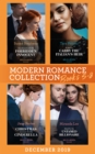 Modern Romance December 2019 Books 5-8 : Snowbound with His Forbidden Innocent / a Deal to Carry the Italian's Heir / Christmas Contract for His Cinderella / Maid for the Untamed Billionaire - eBook