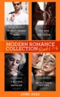 Modern Romance June 2022 Books 1-4 : Stolen Nights with the King (Passionately Ever After…) / the Kiss She Claimed from the Greek / a Scandal Made at Midnight / Her Secret Royal Dilemma - eBook