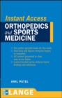 LANGE Instant Access Orthopedics and Sports Medicine - eBook