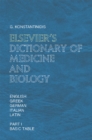 Elsevier's Dictionary of Medicine and Biology : in English, Greek, German, Italian and Latin - eBook