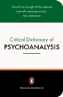 A Critical Dictionary of Psychoanalysis - Book