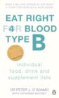 Eat Right For Blood Type B : Maximise your health with individual food, drink and supplement lists for your blood type - eBook