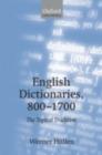 English Dictionaries, 800-1700 : The Topical Tradition - eBook