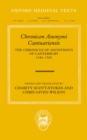 Chronicon Anonymi Cantuariensis : The Chronicle of Anonymous of Canterbury 1346-1365 - eBook