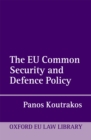 The EU Common Security and Defence Policy - eBook
