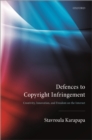 Defences to Copyright Infringement : Creativity, Innovation and Freedom on the Internet - eBook