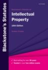 Blackstone's Statutes on Intellectual Property - Book