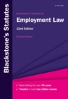 Blackstone's Statutes on Employment Law - Book