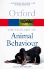 A Dictionary of Animal Behaviour - Book
