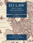 EU Law : Text, Cases, and Materials UK Version - Book