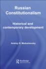 Russian Constitutionalism : Historical and Contemporary Development - eBook