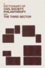 A Dictionary of Civil Society, Philanthropy and the Third Sector - eBook