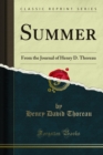 Summer : From the Journal of Henry D. Thoreau - eBook