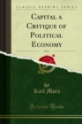 Capital a Critique of Political Economy - eBook