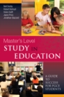 Master's Level Study in Education: a Guide to Success for PGCE Students - eBook