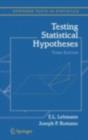 Testing Statistical Hypotheses - eBook