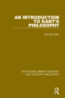 An Introduction to Kant's Philosophy - eBook