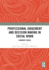 Professional Judgement and Decision Making in Social Work : Current Issues - eBook