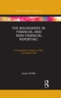 The Boundaries in Financial and Non-Financial Reporting : A Comparative Analysis of their Constitutive Role - eBook