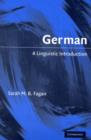 German : A Linguistic Introduction - eBook