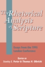 The Rhetorical Analysis of Scripture : Essays from the 1995 London Conference - eBook