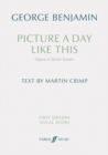 Picture a day like this (First Edition Vocal Score) - Book