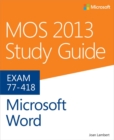 MOS 2013 Study Guide for Microsoft Word - eBook