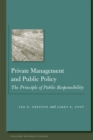Private Management and Public Policy : The Principle of Public Responsibility - eBook