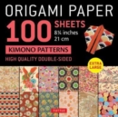 Origami Paper 100 sheets Kimono Patterns 8 1/4" (21 cm) : Extra Large Double-Sided Origami Sheets Printed with 12 Different Patterns (Instructions for 5 Projects Included) - Book