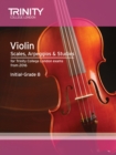 Violin Scales, Arpeggios & Studies Initial-Grade 8 from 2016 - Book