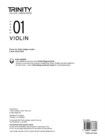 Trinity College London Violin Exam Pieces From 2020: Grade 1 (part only) - Book