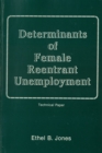 Determinants of Female Reentrant Unemployment - eBook