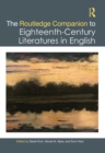 The Routledge Companion to Eighteenth-Century Literatures in English - eBook