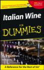 Italian Wine For Dummies - eBook