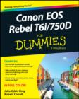 Canon EOS Rebel T6i / 750D For Dummies - eBook