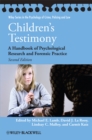 Children's Testimony : A Handbook of Psychological Research and Forensic Practice - eBook