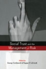 Social Trust and the Management of Risk - eBook