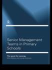 Senior Management Teams in Primary Schools - eBook