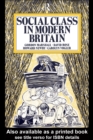 Social Class in Modern Britain - eBook