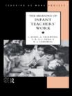 The Meaning of Infant Teachers' Work - eBook