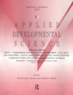 Part I: Assessing the Impact of September 11th, 2001, on Children, Youth, and Parents in the United States : Lessons From Applied Developmental Science: A Special Issue of Applied Developmental Scienc - eBook
