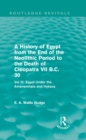 A History of Egypt from the End of the Neolithic Period to the Death of Cleopatra VII B.C. 30 (Routledge Revivals) : Vol. III: Egypt Under the Amenemhats and Hyksos - eBook