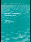 Keynes' Economics (Routledge Revivals) : Methodological Issues - eBook