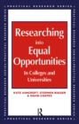Researching into Equal Opportunities in Colleges and Universities - eBook