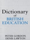 Dictionary of British Education - eBook
