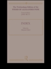 The Twickenham Edition of the Poems of Alexander Pope : Index (Volume 11) - eBook