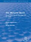 The Material Word (Routledge Revivals) : Some theories of language and its limits - eBook