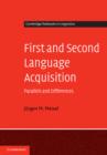 First and Second Language Acquisition : Parallels and Differences - eBook